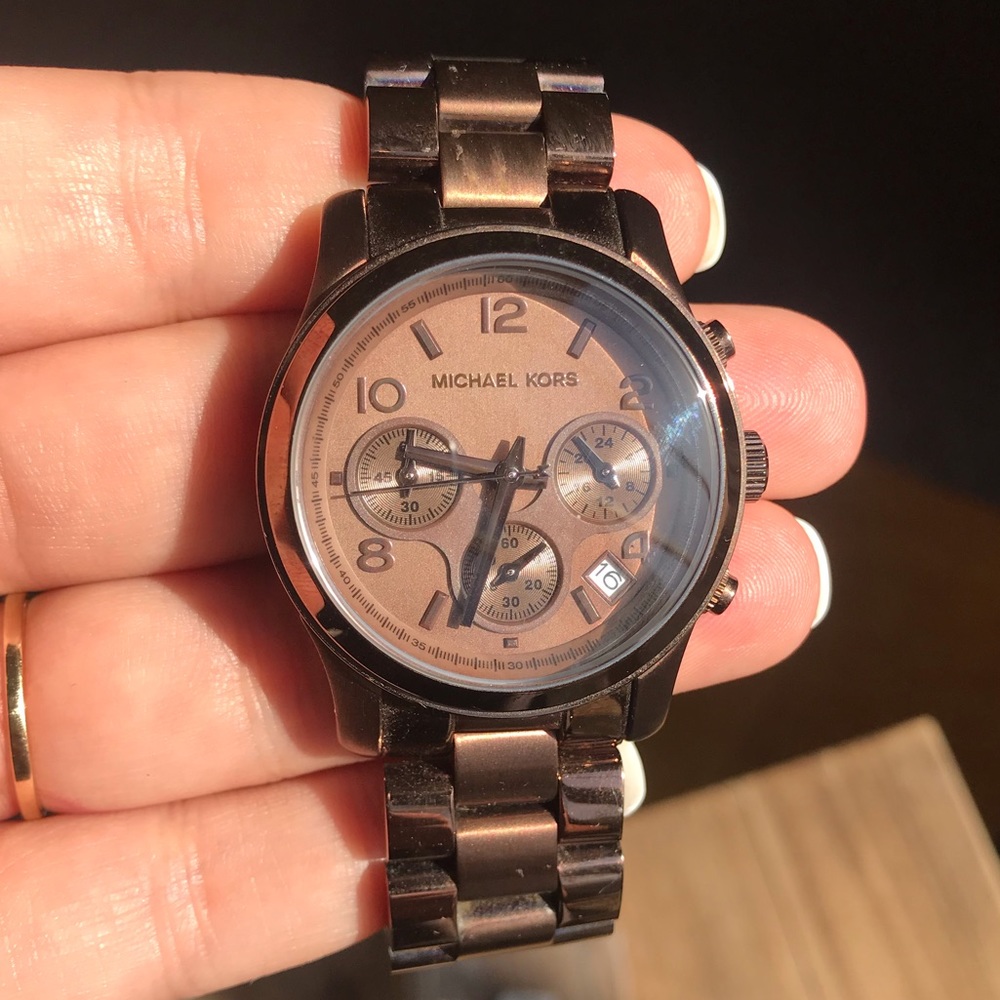 Michael Kors Chocolate Chronograph Watch